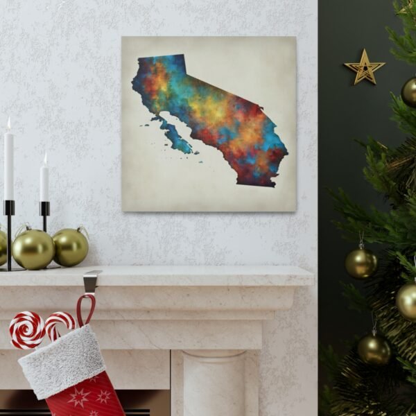 California Canvas Gallery Wraps &#8211; California Living Room Home Office Bedroom Wall Decor Canvas Art &#8211; Housewarming Gifts &#8211; CA New Home Gifts