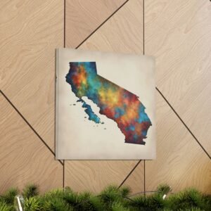 California Canvas Gallery Wraps &#8211; California Living Room Home Office Bedroom Wall Decor Canvas Art &#8211; Housewarming Gifts &#8211; CA New Home Gifts