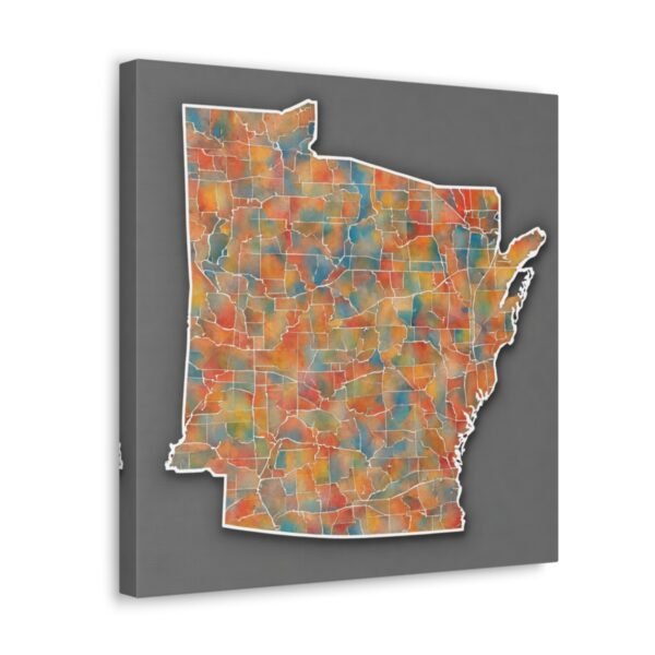 Arkansas Canvas Gallery Wraps &#8211; Arkansas Office Home Bedroom Living Room Wall Decor Canvas Art &#8211; Housewarming Gifts &#8211; AR New Home Gifts