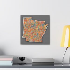 Arkansas Canvas Gallery Wraps &#8211; Arkansas Office Home Bedroom Living Room Wall Decor Canvas Art &#8211; Housewarming Gifts &#8211; AR New Home Gifts