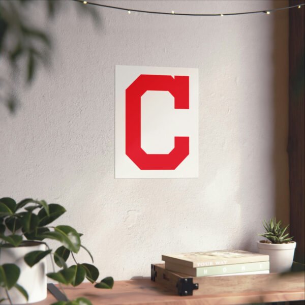 MLB Team Logos Cleveland Guardians Painting Bedroom Living Room Wall Art Décor Matte Vertical Posters