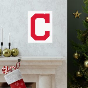 MLB Team Logos Cleveland Guardians Painting Bedroom Living Room Wall Art Décor Matte Vertical Posters
