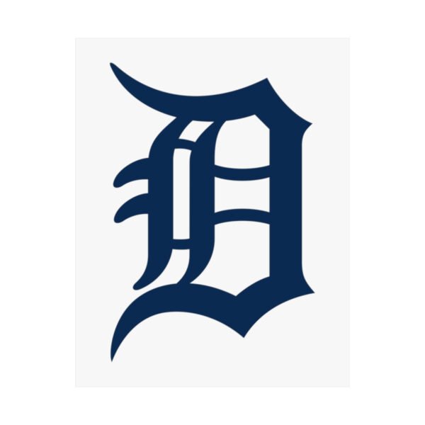 MLB Team Logos Detroit Tigers Painting Bedroom Living Room Wall Art Décor Matte Vertical Posters