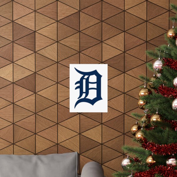 MLB Team Logos Detroit Tigers Painting Bedroom Living Room Wall Art Décor Matte Vertical Posters