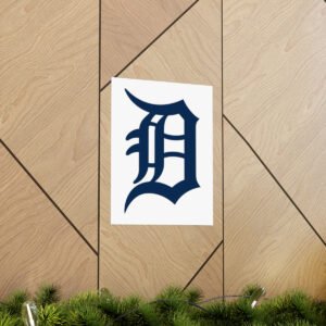 MLB Team Logos Detroit Tigers Painting Bedroom Living Room Wall Art Décor Matte Vertical Posters