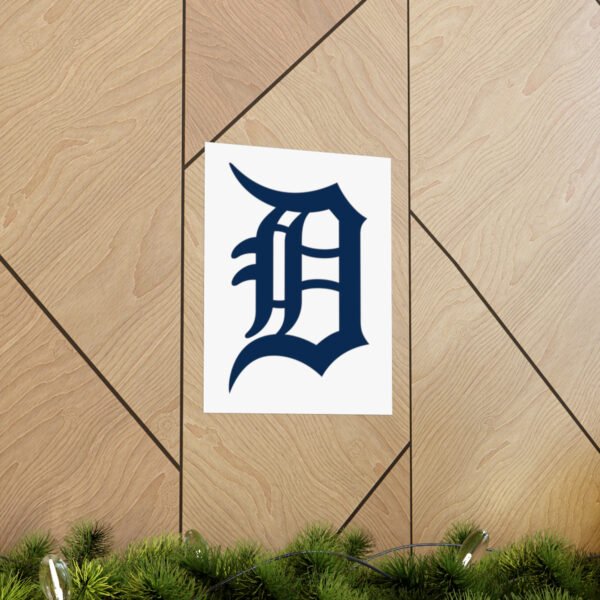 MLB Team Logos Detroit Tigers Painting Bedroom Living Room Wall Art Décor Matte Vertical Posters