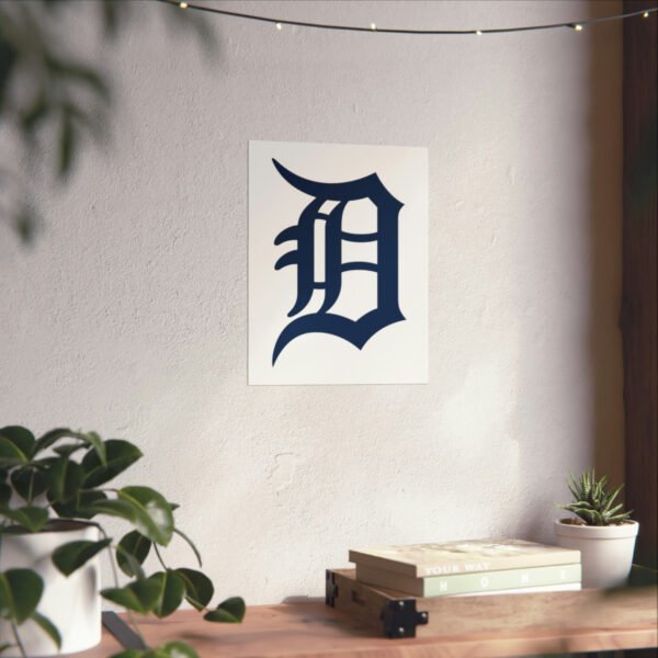 MLB Team Logos Detroit Tigers Painting Bedroom Living Room Wall Art Décor Matte Vertical Posters