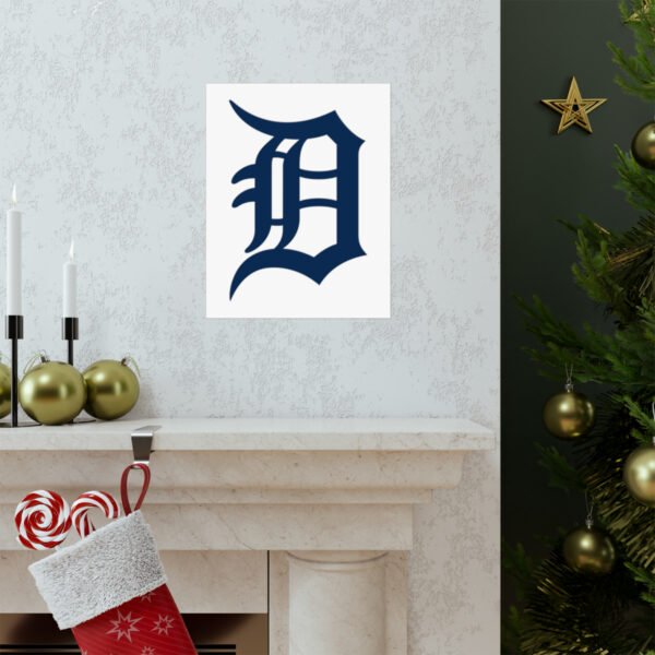 MLB Team Logos Detroit Tigers Painting Bedroom Living Room Wall Art Décor Matte Vertical Posters