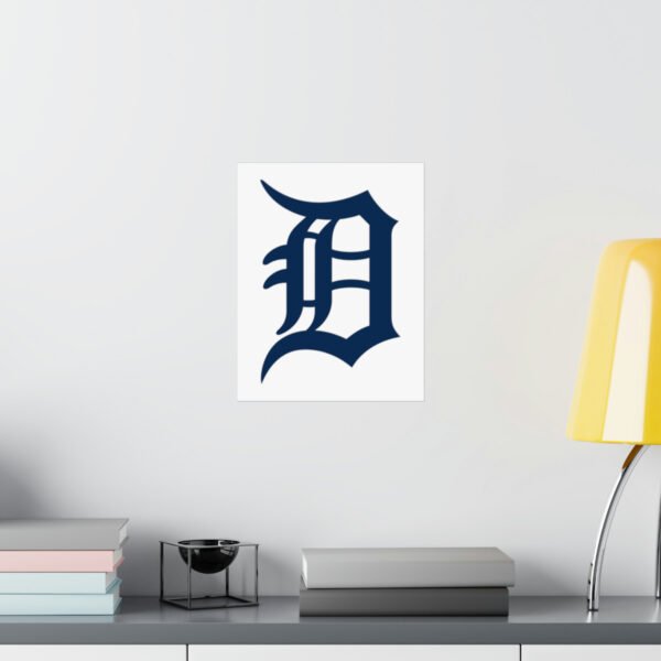 MLB Team Logos Detroit Tigers Painting Bedroom Living Room Wall Art Décor Matte Vertical Posters