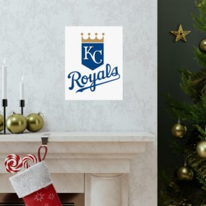 MLB Team Logos Kansas City Royals Painting Bedroom Living Room Wall Art Décor Matte Vertical Posters