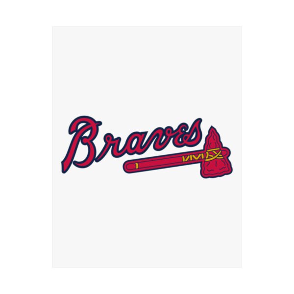 MLB Team Logos Atlanta Braves Painting Bedroom Living Room Wall Art Décor Matte Vertical Posters
