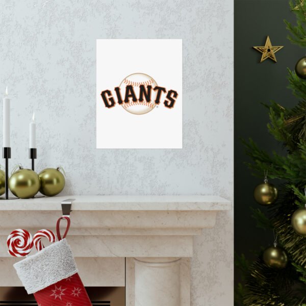 MLB Team Logos San Francisco Giants Painting Bedroom Living Room Wall Art Décor Matte Vertical Posters