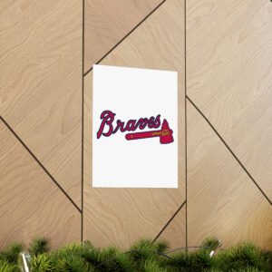MLB Team Logos Atlanta Braves Painting Bedroom Living Room Wall Art Décor Matte Vertical Posters