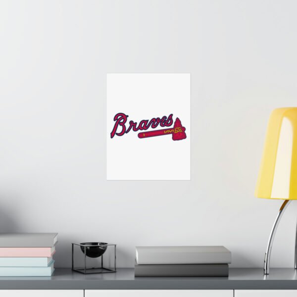 MLB Team Logos Atlanta Braves Painting Bedroom Living Room Wall Art Décor Matte Vertical Posters