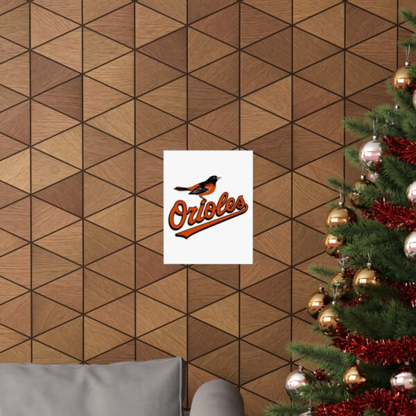 MLB Team Logos Baltimore Orioles Painting Bedroom Living Room Wall Art Décor Matte Vertical Posters