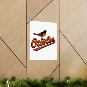 MLB Team Logos Baltimore Orioles Painting Bedroom Living Room Wall Art Décor Matte Vertical Posters