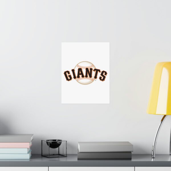 MLB Team Logos San Francisco Giants Painting Bedroom Living Room Wall Art Décor Matte Vertical Posters
