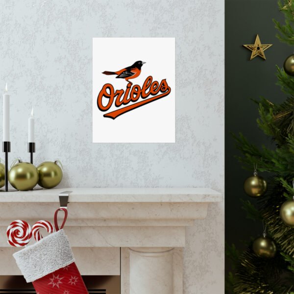 MLB Team Logos Baltimore Orioles Painting Bedroom Living Room Wall Art Décor Matte Vertical Posters