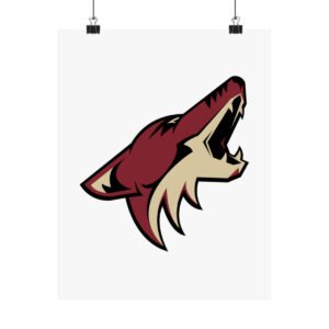 NHL Team Logos Arizona Coyotes Painting Bedroom Living Room Wall Art Décor Matte Vertical Posters
