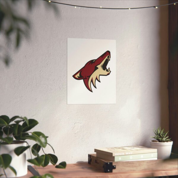 NHL Team Logos Arizona Coyotes Painting Bedroom Living Room Wall Art Décor Matte Vertical Posters
