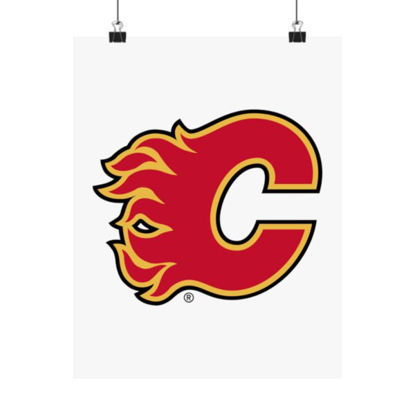 NHL Team Logos Calgary Flames Painting Bedroom Living Room Wall Art Décor Matte Vertical Posters