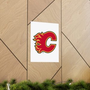 NHL Team Logos Calgary Flames Painting Bedroom Living Room Wall Art Décor Matte Vertical Posters