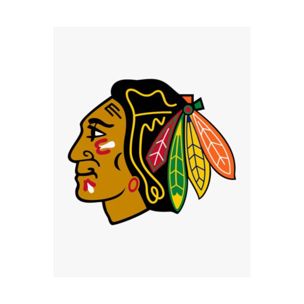 NHL Team Logos Chicago Blackhawks Painting Bedroom Living Room Wall Art Décor Matte Vertical Posters