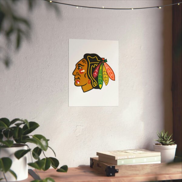 NHL Team Logos Chicago Blackhawks Painting Bedroom Living Room Wall Art Décor Matte Vertical Posters