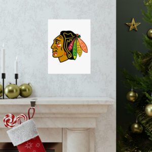 NHL Team Logos Chicago Blackhawks Painting Bedroom Living Room Wall Art Décor Matte Vertical Posters