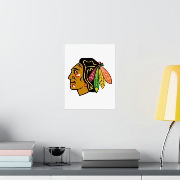 NHL Team Logos Chicago Blackhawks Painting Bedroom Living Room Wall Art Décor Matte Vertical Posters