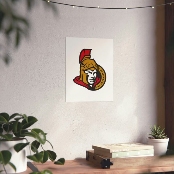 NHL Team Logos Ottawa Senators Painting Bedroom Living Room Wall Art Décor Matte Vertical Posters