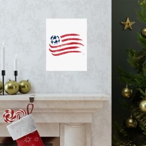MLS Team Logos New England Revolution Painting Bedroom Living Room Wall Art Décor Matte Vertical Posters