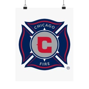 MLS Team Logos Chicago Fire FC Painting Bedroom Living Room Wall Art Décor Matte Vertical Posters