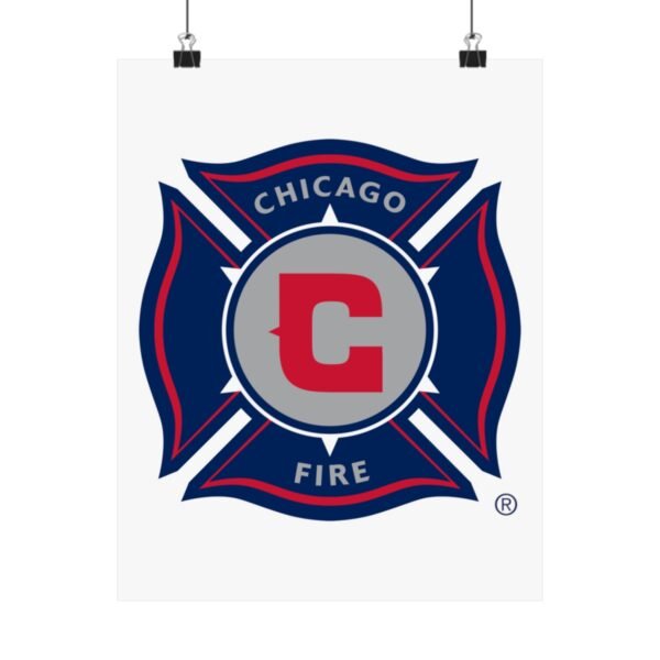 MLS Team Logos Chicago Fire FC Painting Bedroom Living Room Wall Art Décor Matte Vertical Posters