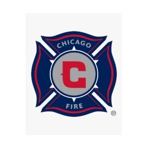 MLS Team Logos Chicago Fire FC Painting Bedroom Living Room Wall Art Décor Matte Vertical Posters