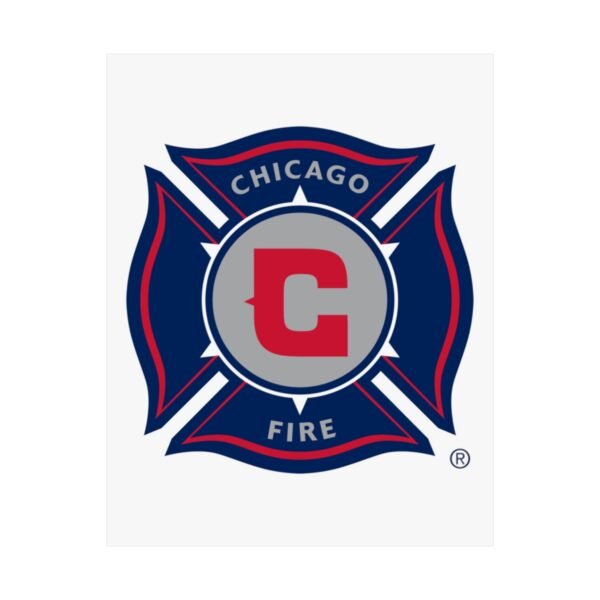 MLS Team Logos Chicago Fire FC Painting Bedroom Living Room Wall Art Décor Matte Vertical Posters