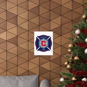 MLS Team Logos Chicago Fire FC Painting Bedroom Living Room Wall Art Décor Matte Vertical Posters