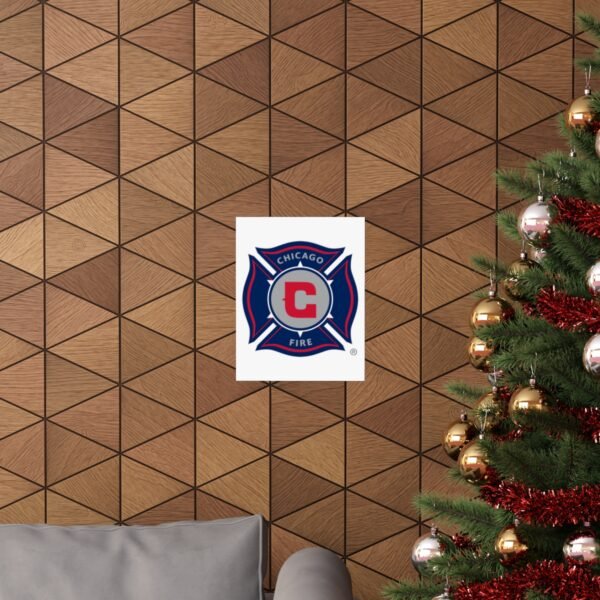 MLS Team Logos Chicago Fire FC Painting Bedroom Living Room Wall Art Décor Matte Vertical Posters