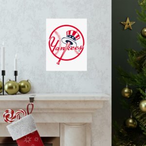 MLB Team Logos New York Yankees Painting Bedroom Living Room Wall Art Décor Matte Vertical Posters
