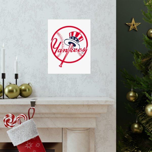 MLB Team Logos New York Yankees Painting Bedroom Living Room Wall Art Décor Matte Vertical Posters