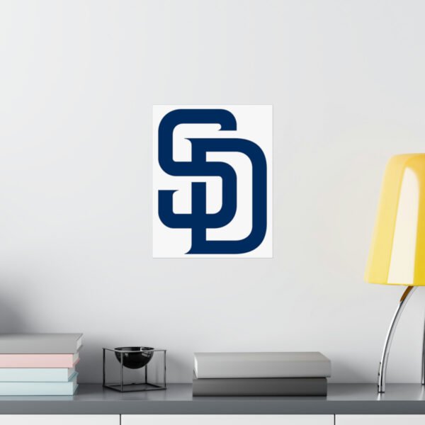 MLB Team Logos San Diego Padres Painting Bedroom Living Room Wall Art Décor Matte Vertical Posters