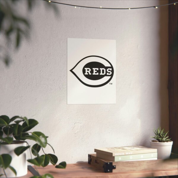 MLB Team Logos Cincinnati Reds Painting Bedroom Living Room Wall Art Décor Matte Vertical Posters