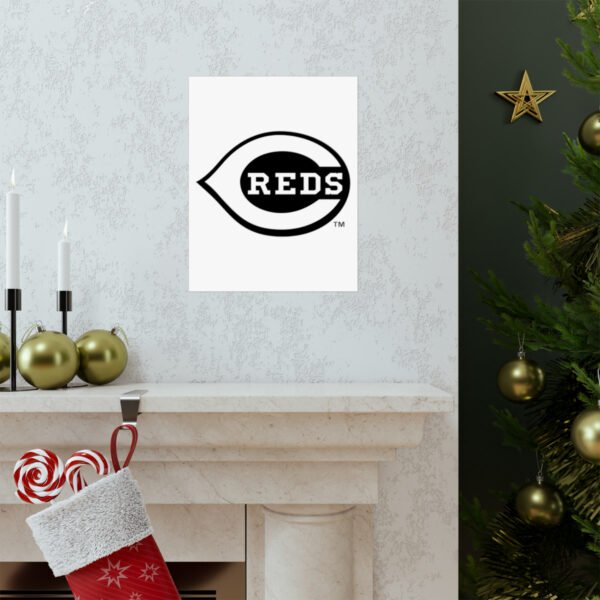 MLB Team Logos Cincinnati Reds Painting Bedroom Living Room Wall Art Décor Matte Vertical Posters