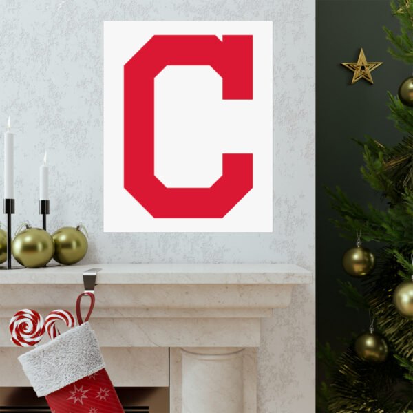 MLB Team Logos Cleveland Guardians Painting Bedroom Living Room Wall Art Décor Matte Vertical Posters