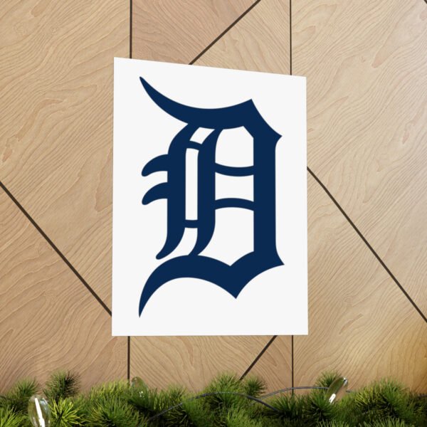 MLB Team Logos Detroit Tigers Painting Bedroom Living Room Wall Art Décor Matte Vertical Posters