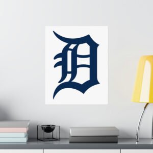 MLB Team Logos Detroit Tigers Painting Bedroom Living Room Wall Art Décor Matte Vertical Posters