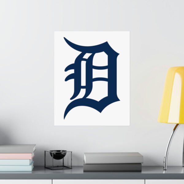 MLB Team Logos Detroit Tigers Painting Bedroom Living Room Wall Art Décor Matte Vertical Posters