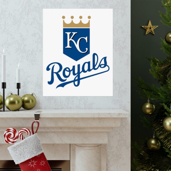 MLB Team Logos Kansas City Royals Painting Bedroom Living Room Wall Art Décor Matte Vertical Posters