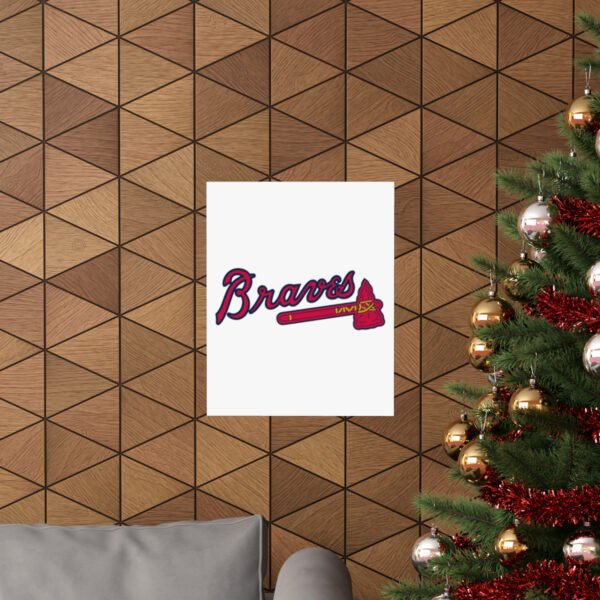 MLB Team Logos Atlanta Braves Painting Bedroom Living Room Wall Art Décor Matte Vertical Posters
