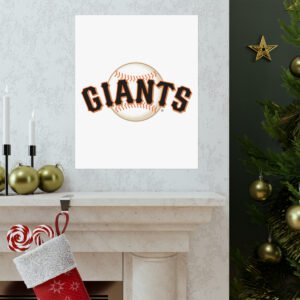 MLB Team Logos San Francisco Giants Painting Bedroom Living Room Wall Art Décor Matte Vertical Posters